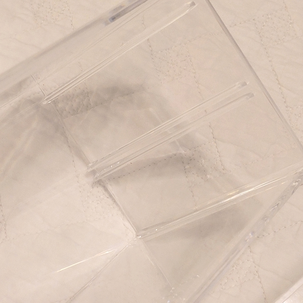 Clear Plastic Small Two Drawer Jewelry Box Trinkets Display Case No Brand - Picture 9 of 9